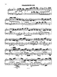 Partition Prelude et Fugue No.14 en F♯ minor, BWV 883, Das wohltemperierte Klavier II