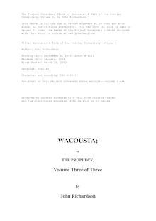 Wacousta : a tale of the Pontiac conspiracy — Volume 3