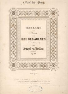 Partition complète, Ballade, Op.34, Ballade sur Le Roi des Aulnes