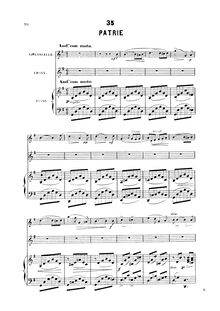 Partition 3, Patrie (partition complète), 40 Mélodies Poésies françaises par Victor Wilder