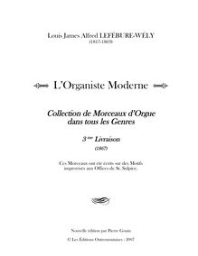 Partition , Communion, L Organiste Moderne, Lefébure-Wély, Louis James Alfred