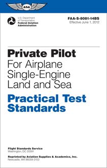 Private Pilot Practical Test Standards for Airplane Single-Engine Land and Sea (PDF eBook)