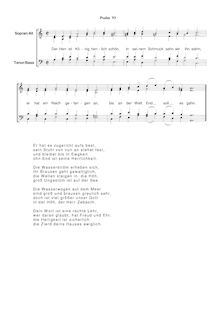 Partition Ps.93: Der Herr ist König herrlich schön, SWV 191, Becker Psalter, Op.5