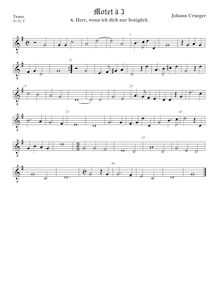 Partition ténor viole de gambe, octave aigu clef, Motets, Crüger, Johann par Johann Crüger