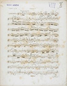 Partition violons I, Piano Concerto No.2, F minor, Chopin, Frédéric