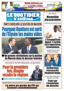 Le Quotidien d’Abidjan n°2920 - du lundi 07 septembre 2020