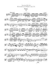 Partition altos, Serenade pour cordes, Smyčcová serenáda, Dvořák, Antonín