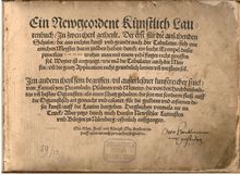 Partition Complete Book - Segment 1, Ein Newgeordent Künstlich Lautenbuch, 1536