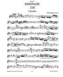Partition flûte 2, Serenade (Nonet) pour vents, Op.20, Marteau, Henri