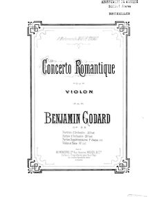 Partition de piano (reissue), Concerto romantique, Op.35