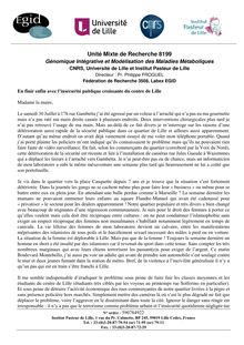 Lettre ouverte à Martine Aubry (par Ph. Froguel)