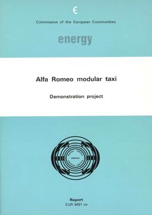 Alfa Romeo modular taxi. Demonstration project Final report