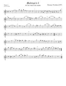 Partition ténor viole de gambe 1, octave aigu clef, See where pour maids