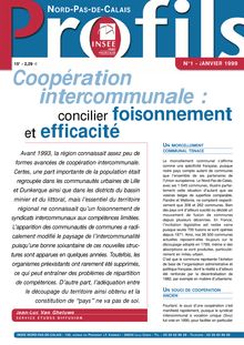 Coopération intercommunale : concilier foisonnement et efficacité
