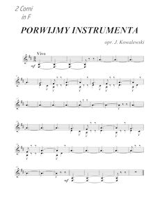 Partition cor 1/2 (en F), Porwijmy instrumenta, Folk Songs, Polish