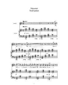 Partition complète (E♭ Major: haut voix et piano), Noël païen