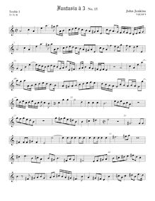Partition aigu 1 viole de gambe, 21 fantaisies pour aigu, aigu, basse violes de gambe par John Jenkins