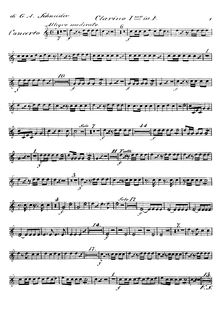 Partition trompette (Clarino) 1, 2 (en F), Concertos pour vents, Opp.83-90