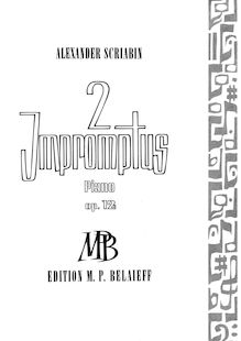 Partition complète (scan), 2 Impromptus, Op.12, Scriabin, Aleksandr