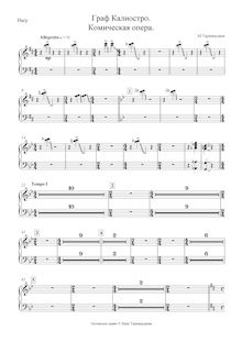 Partition harpe, compter Cagliostro, Граф Калиостро / Graf Kaliostro