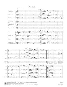 Partition I, Finale: Presto assai, Symphony No.97 en C major, Sinfonia No.97