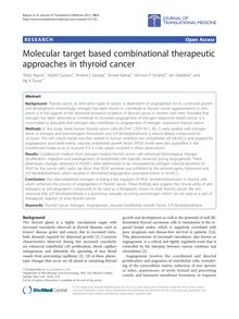 Molecular target based combinational therapeutic approaches in thyroid cancer