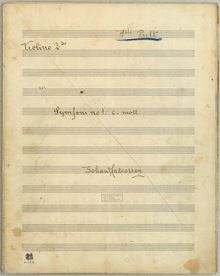 Partition violons II, Symphony No.1, Symphony No.1 in C minor, C minor