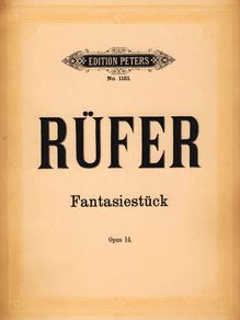 Partition complète, Fantasiestück, E♭ major, Rüfer, Philipp