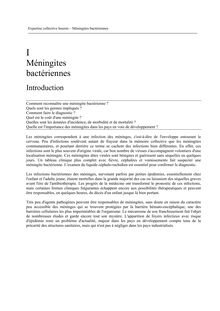 Expertise collective Inserm Méningites bactériennes