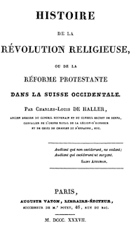 Histoire de la révolution religieuse ou de la réforme protestante ...