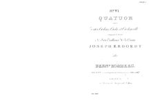 Partition parties complètes, 3 corde quatuors, Op.25, Romberg, Bernhard