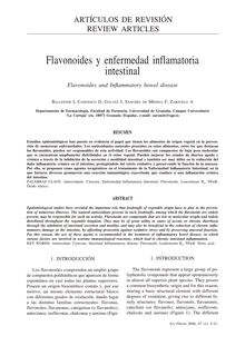 Flavonoides y enfermedad inflamatoria intestinal (Flavonoides and Infl ammatory bowel disease)