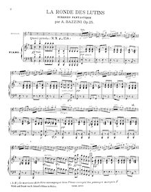 Partition violon et partition de piano, partition de violon, Scherzo fantastique