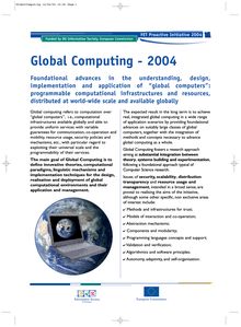 Global computing 2004
