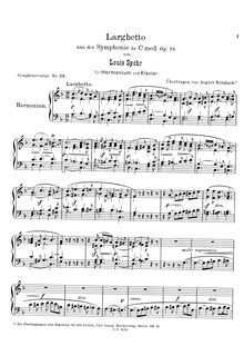 Partition Harmonium , partie, Symphony No.3 en C minor, Op.78, C minor