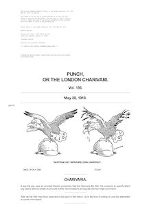 Punch, or the London Charivari, Volume 156, May 28, 1919