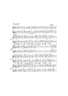 Partition Complete manuscript, Tantum ergo No.3, E♭ major, Högn, August