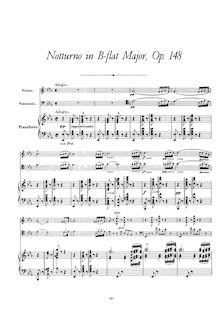 Partition complète, Notturno pour Piano, violon et violoncelle en E♭