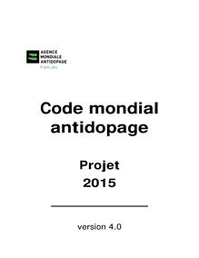 Code mondial antidopage 2015 (version 4.0)