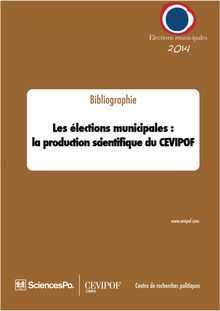 Elections municipales 2014, bibliographie du CEVIPOF