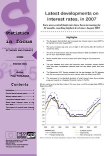 Latest developments on interest rates, in 2007