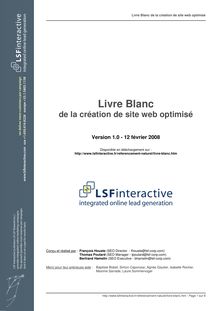 (LSF Interactive - Livre Blanc de la cr  351ation de  site Web optimis  351)