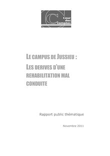 Le campus de Jussieu : les dérives d une réhabilitation mal conduite