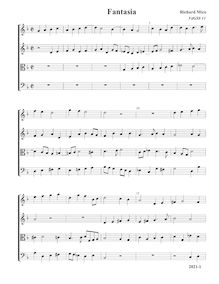 Partition Fantasia, VdGS No.11 - partition complète (Tr A T B), fantaisies pour 4 violes de gambe