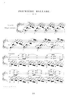 Partition complète, 2 Ballades, Op.117, Herz, Henri