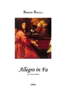 Partition complète, Allegro, Allegro in Fa per cembalo, F major