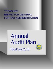 Annual Audit Plan - FY 2008