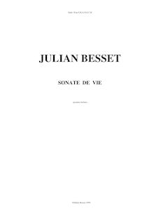 Partition complète, Fantasia Sonata, Besset, Julian Raoul
