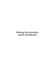 LINZ VAH Rating Revaluation Audit Handbook Final Copy  3 November 2004