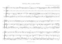 Partition , Ich bin ja, Herr, en deiner Macht (after BWV 464), chansons et airs